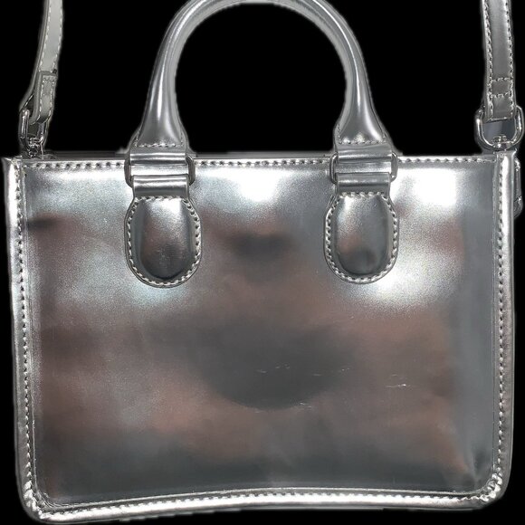 J. Crew Vienna Lady Bag - Silver Mirror - Picture 2 of 6